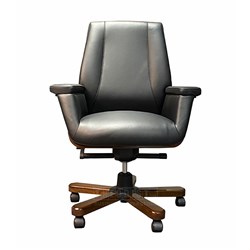 Office Executive Chair RM6087B Mid/Medium Back Leather - Theodist