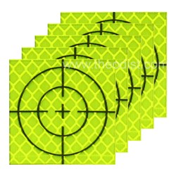 Geotek RT040 Target Reflective 5 Pack Green 40x40mm - Theodist