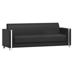 Sofa SF023 3 Seater Black Coating Stainless Armrest & Leg 1670x750x780mm - Theodist