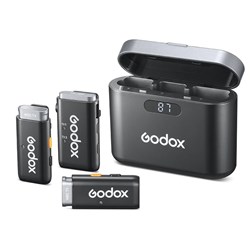 Godox WEC Kit2 Mic 2.4GHz Wireless Microphone System - Theodist
