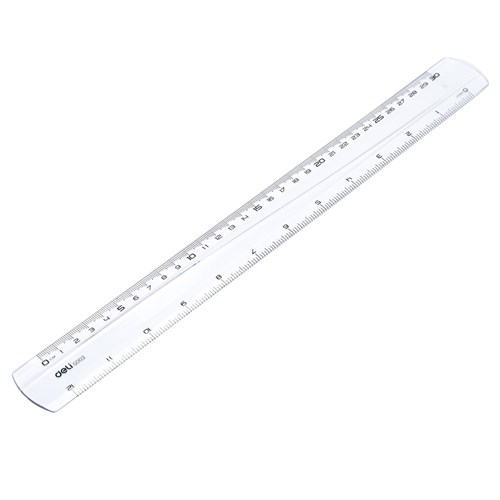 Deli G003 Plastic Wide Ruler 30cm_1 - Theodist 