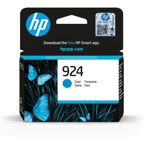 HP #924 Cyan Ink 4K0U3NA