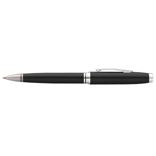 Cross 662-6 Coventry Ballpoint Pen, Black Lacquer & Chrome_2 - Theodist