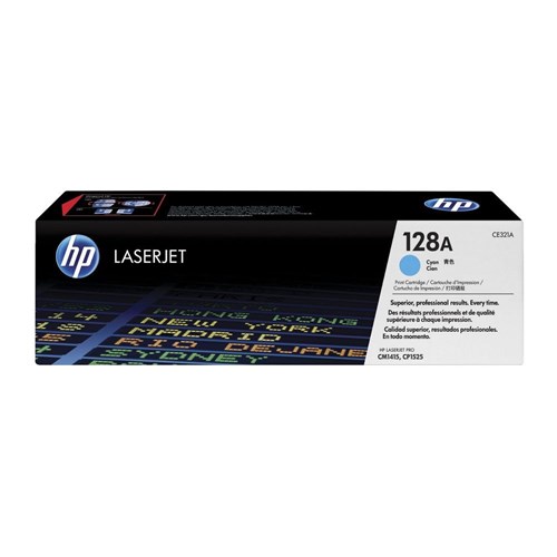 HP 128A Cyan Original LaserJet Toner Cartridge