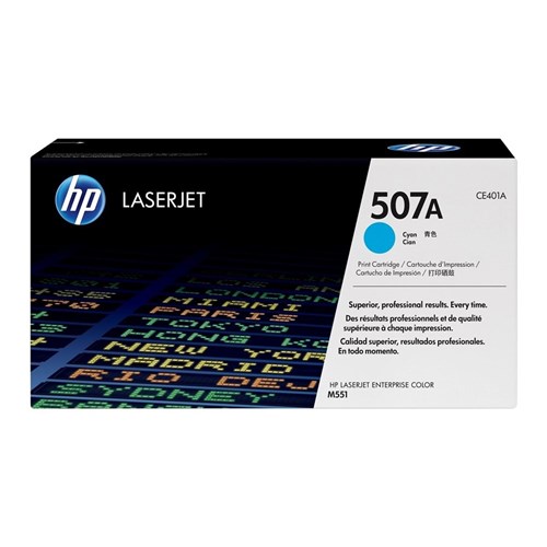 HP 507A Cyan Original LaserJet Toner Cartridge