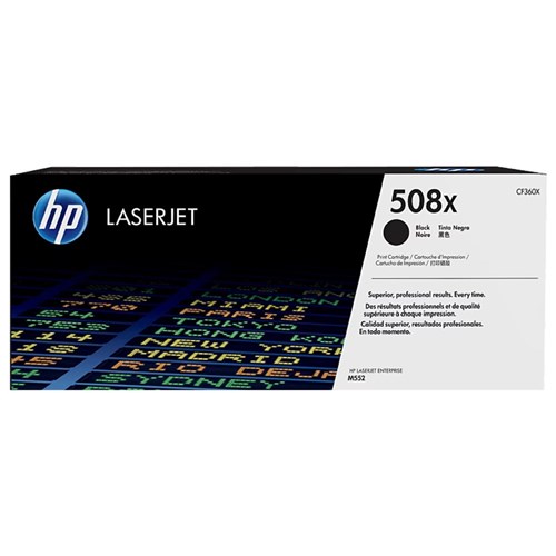 HP 508X High Yield Black Original LaserJet Toner Cartridge