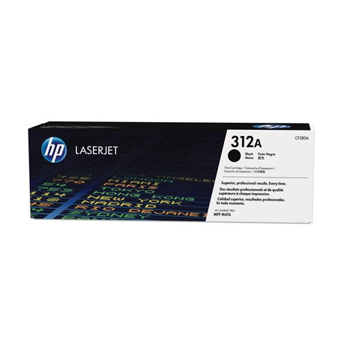 HP 312A Black Original LaserJet Toner Cartridge CF380A - Theodist