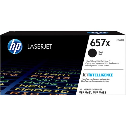 HP 657X High Yield Black Original LaserJet Toner Cartridge - Theodist