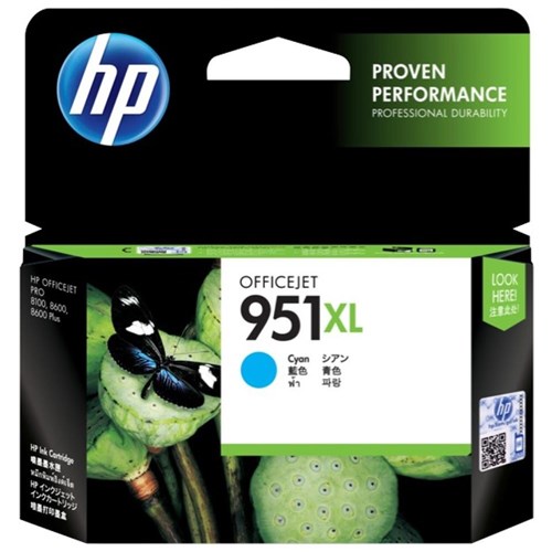 HP 951XL High Yield Cyan Original Ink Cartridge - Theodist