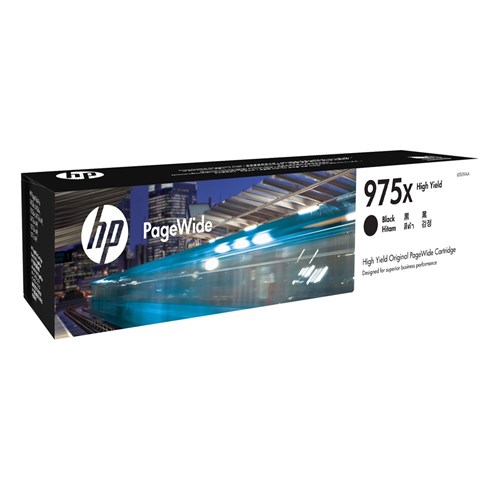 HP 975X High Yield Black Original PageWide Cartridge