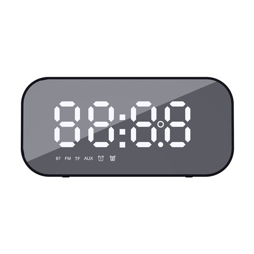 Havit M3 Bluetooth Speaker Alarm Clock Radio, Black_3 - Theodist