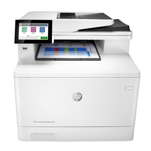 HP Color LaserJet Managed MFP E47528f A4 27ppm Colour Multifunction Printer - Theodist