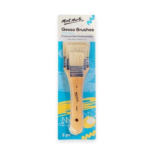 Mont Marte MPB0003 Gesso Brushes Discovery 3pc - Theodist