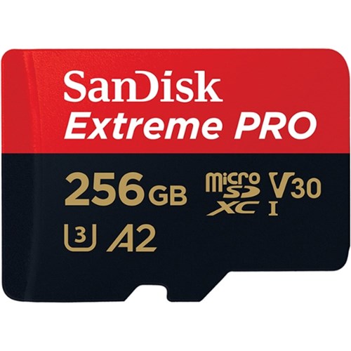 Sandisk Extreme Pro Micro SDXC UHS-I V30 U3 C10 A2 256GB Memory Card