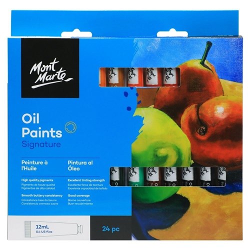 Mont Marte Oil Paints Set Signature 24pc x 12ml 