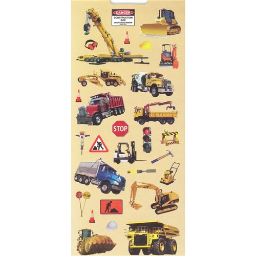 Construction Sticker Book