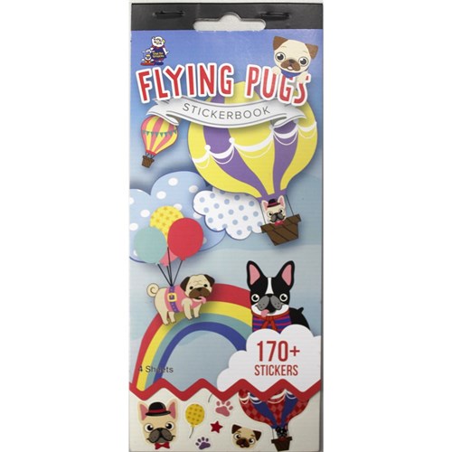 STICKER BOOK - FLYING PUGS