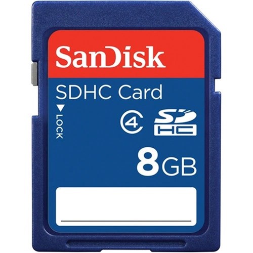 SanDisk 8GB SDHC Memory Card Class 4