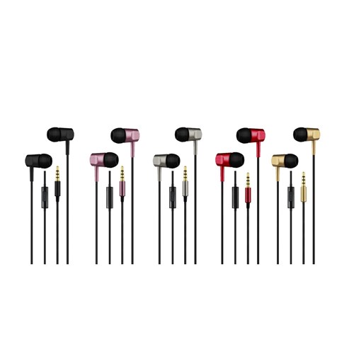 Torq TQ8655 Earphones Wired with Microphones Assorted Colours - Theodist