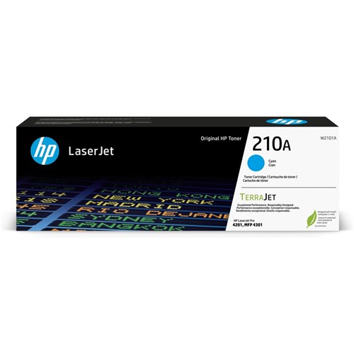 HP 210A LaserJet 4201/4301 Standard Yield Cyan Toner Cartridge W2101A - Theodist